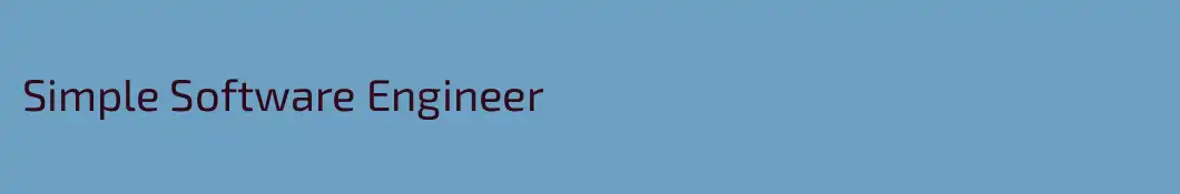 Simple Software Engineer